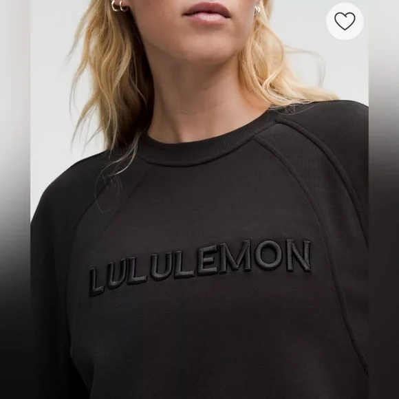 NWT Lululemon🍋 Black Scuba Oversized Pullover Wordmark Size XS/S - Picture 4 of 16